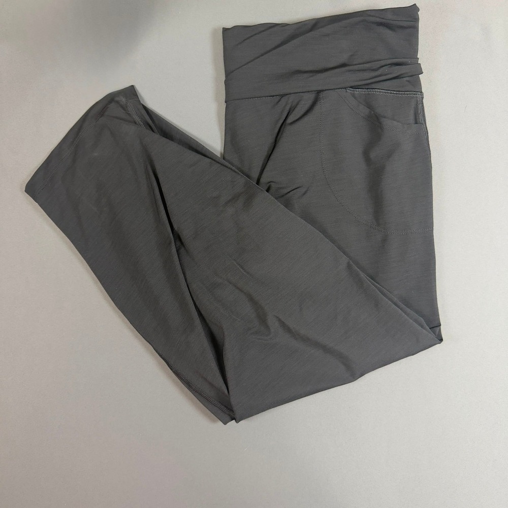 Arc'teryx Kaslo Capri Pants Womens Large Black Nylon Stretch Hiking Yoga Active